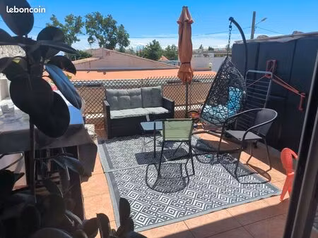 studio lumineux avec grande terrasse à 200 m de la plage – frontignan plage