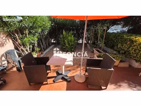 palavas les flots très beau t1 bis avec terrasse  jouissance d'un jardin et cellier