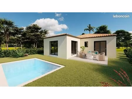 villa plain pied dans la commune de pouzolles