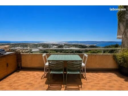 location annuelle (vide) – grand t2 duplex climatisé – vue mer panoramique – mont des oise