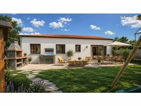 belle villa neuve de plain pied + terrain à bessan