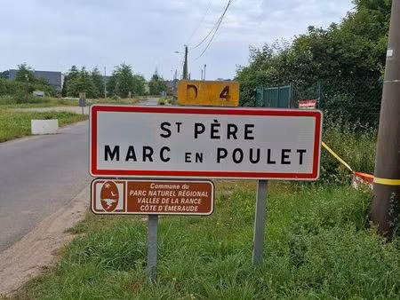 terrain constructible à saint pere marc en poulet de 474 m2