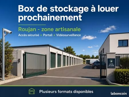 box de stockage sécurisé  ouverture prochaine à roujan