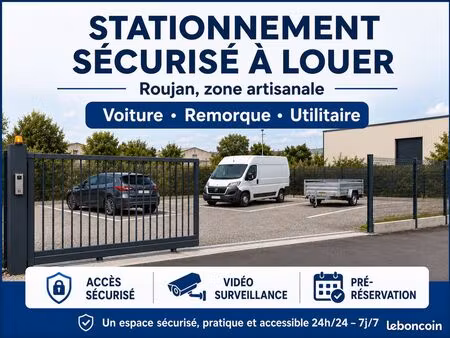 stationnement sécurisé à louer prochainement  roujan