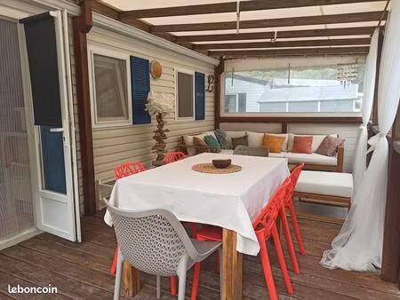 à vendre mobil home sur emplacement camping la pointe