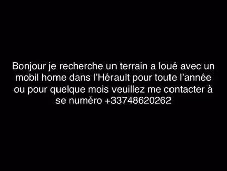 recherche terrain avec mobil home location