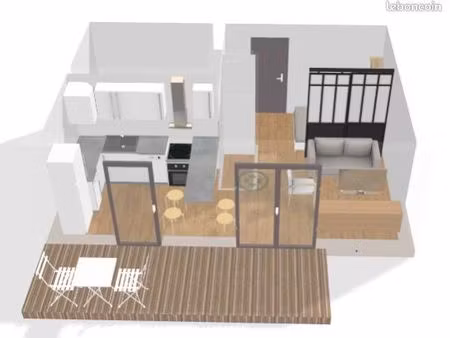 appartement 30m2 terrasse sans vis à vis