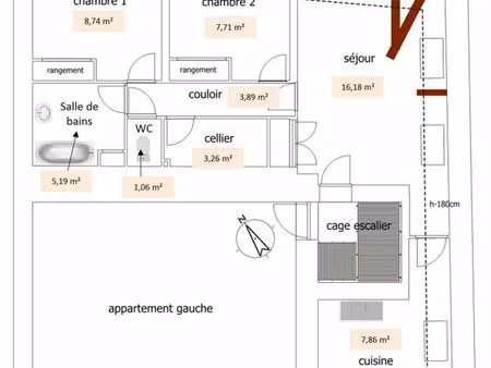 appartement t3 à dole (quartier st ylie) non meublé - 560 cc