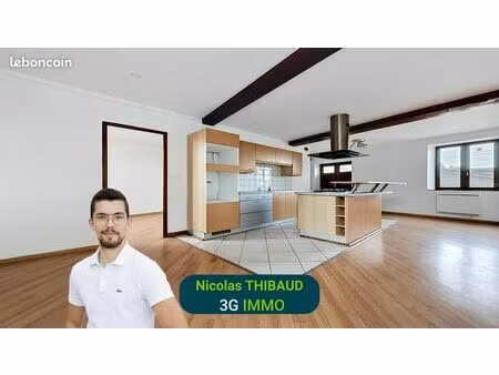 appartement t2 avec terrain de 105m² et grange