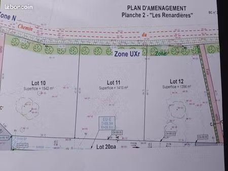 terrain 1 331 m² chambray les tours