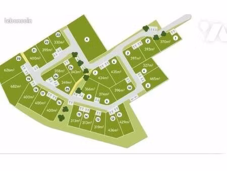 terrain 393 m² le longeron