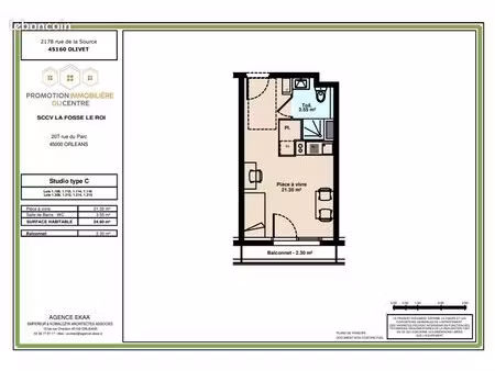 appartement 1 pièce 25 m²