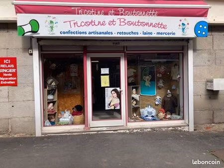 fonds de commerce laine mercerie retouches & confections artisanales - stock inclus