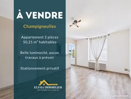 appartement 2 pièces 50 m²