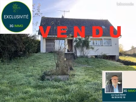 vente | maison et grand terrain | 5p | 4ch | 120 m² | anglure | jardin