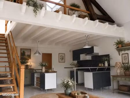loft duplex de 80 m² avec mezzanine et parking couvert – tours centre
