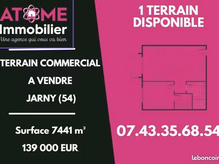 terrain 7441 m² jarny