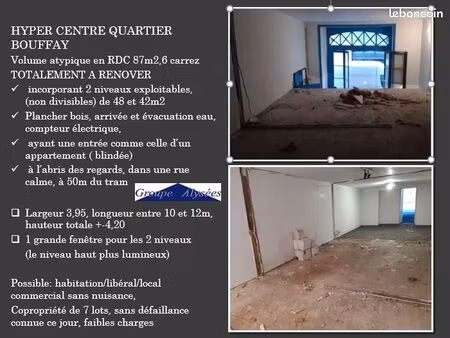 nantes hyper centre 87m2 atypiques a renover entre bouffay et château au calme