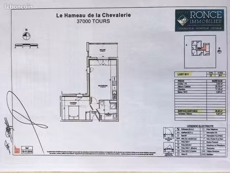 appartement 2 pièces 40 m²