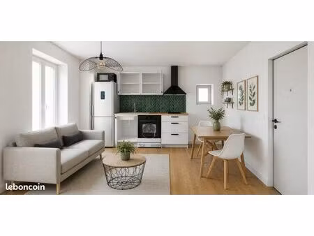 appartement t2 (c) meublé refait à neuf fougères proche centre