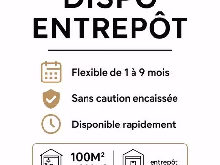 entrepôts 100 a 200m²