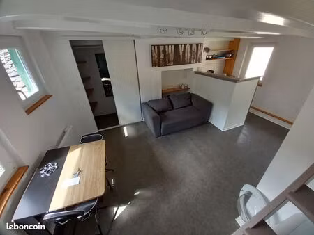 t2 duplex 33 m2  meublé