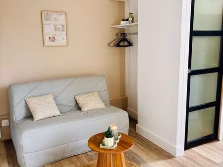 studio meublé - rénové entièrement - proche pixérécourt - 17m2