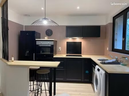 maison meublée rénovée – 59 m² – 2 chambres – jardin – romagné