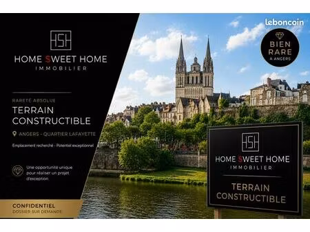 terrain 450 m² angers