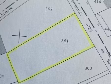 terrain 1403 m² saulty