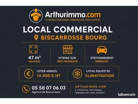 local commercial 47 m² biscarrosse