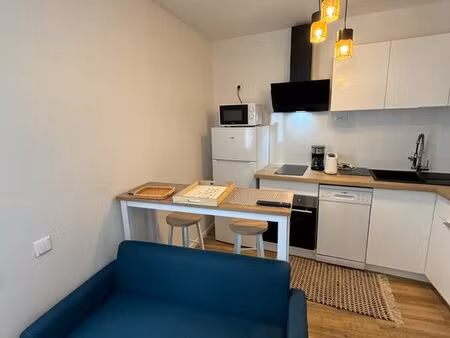 loc sem/mois t2 équipé cosy 33 m² – lumineux  proche centre saumur