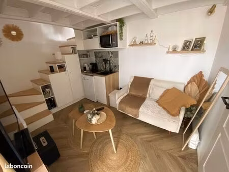 studio meublé avec mezzanine et parking privé – cholet