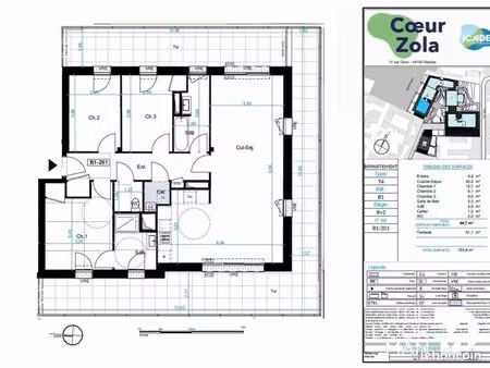 appartement 4 pièces 95 m²