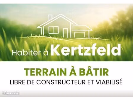 vente directe de terrain à bâtir viabilisé – kertzfeld (67230)