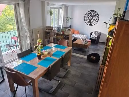 riedisheim – grand 4 pièces traversant 82 m² avec garage  balcon et parking