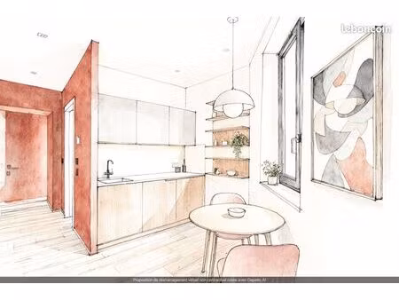 studio 1 pièce 17 m²
