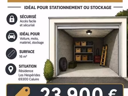 parking/box 16 m² caluire-et-cuire