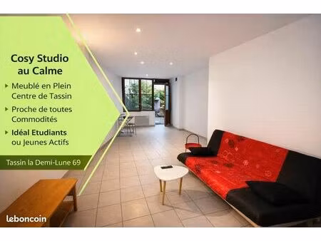 ◊ studio 34 m² + ◊terrasse teck 30 m² | rare à tassin horloge