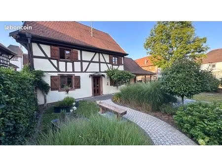 maison alsacienne avec jardin