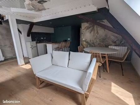 jungle meublée avec 2 chambres et un filet de relaxation