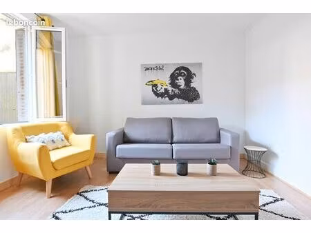 ? t3 meublé 65 m² avec jardin – fibre - proche iut