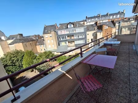 appartement t2 avec terrasse  garage et cave