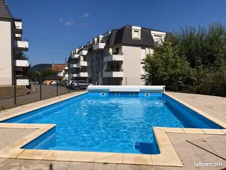 location appartement f2 meublé avec piscine