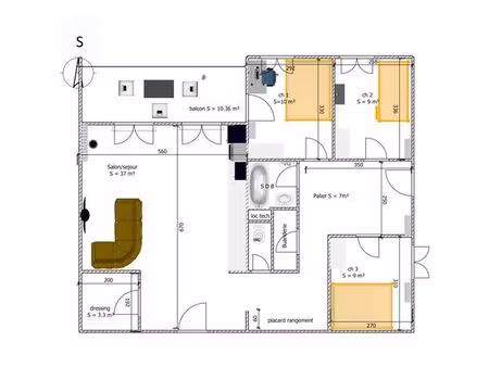 appartement 4 pièces