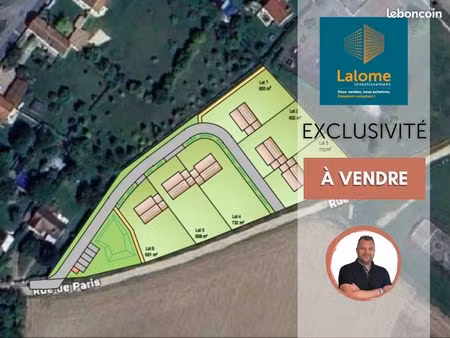 terrain 650 m² bréval