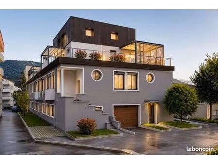 ?️ cluses – t3 duplex d’exception avec terrasse & jardin privatif■résidence « l’écrin de l