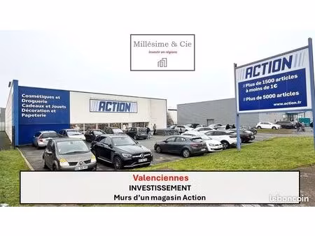 investissement - murs d'un magasin action
