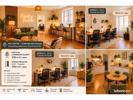 poste de coworking 220