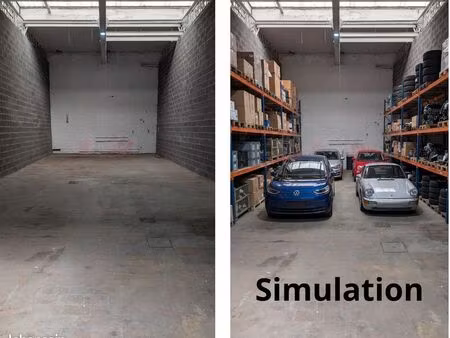 à louer - entrepôt / local de stockage 111 m² rdc (équipé élec) - tourcoing